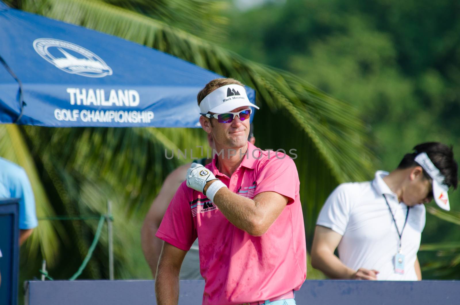 CHONBURI - DECEMBER 13 : Berry Henson of USA player in Thailand Golf Championship 2015 at Amata Spring Country Club on December 13, 2015 in Chonburi, Thailand.