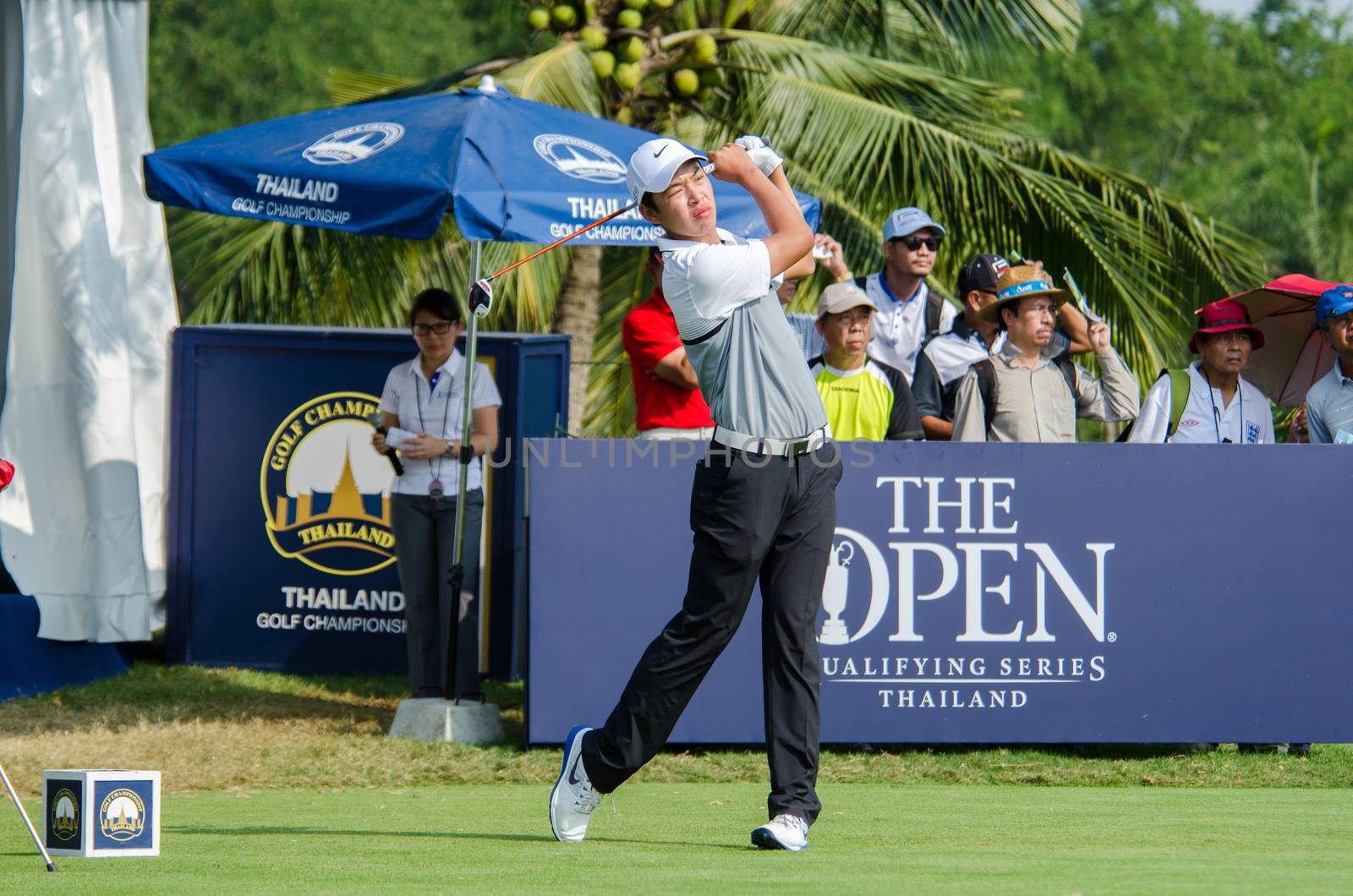 Jin Cheng (A) in Thailand Golf Championship 2015 by chatchai