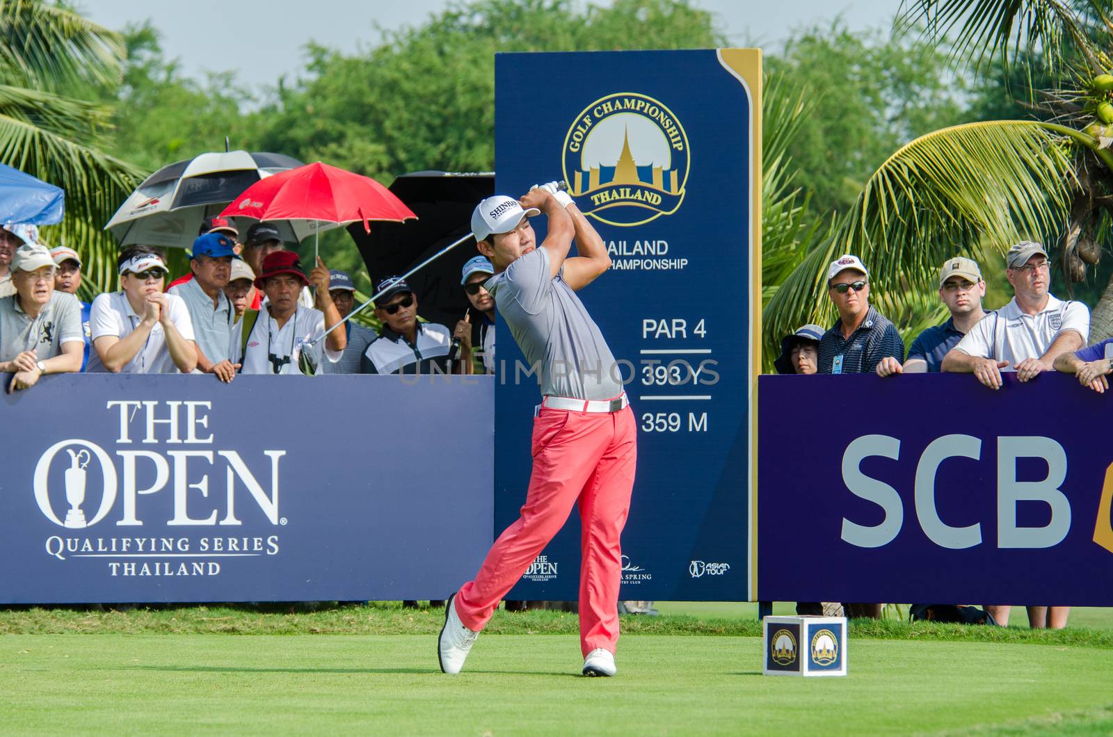 Sunghoon Kang in Thailand Golf Championship 2015 by chatchai
