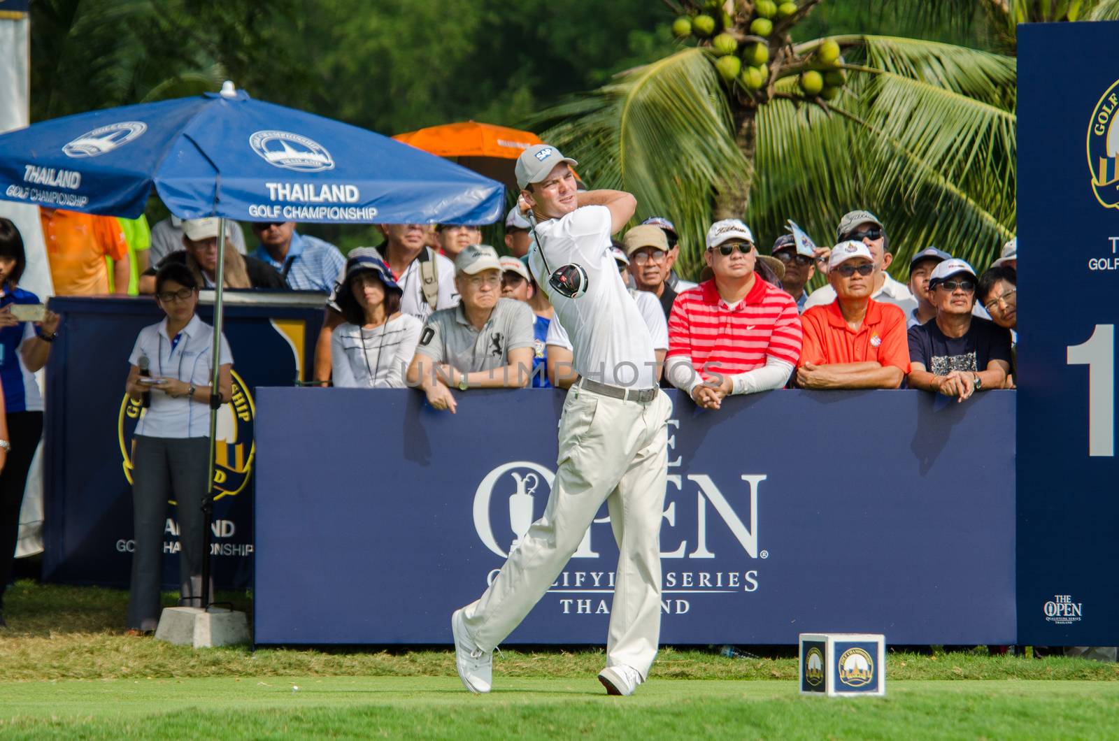 CHONBURI - DECEMBER 13 : Martin Kaymer of Germany player in Thailand Golf Championship 2015 at Amata Spring Country Club on December 13, 2015 in Chonburi, Thailand.