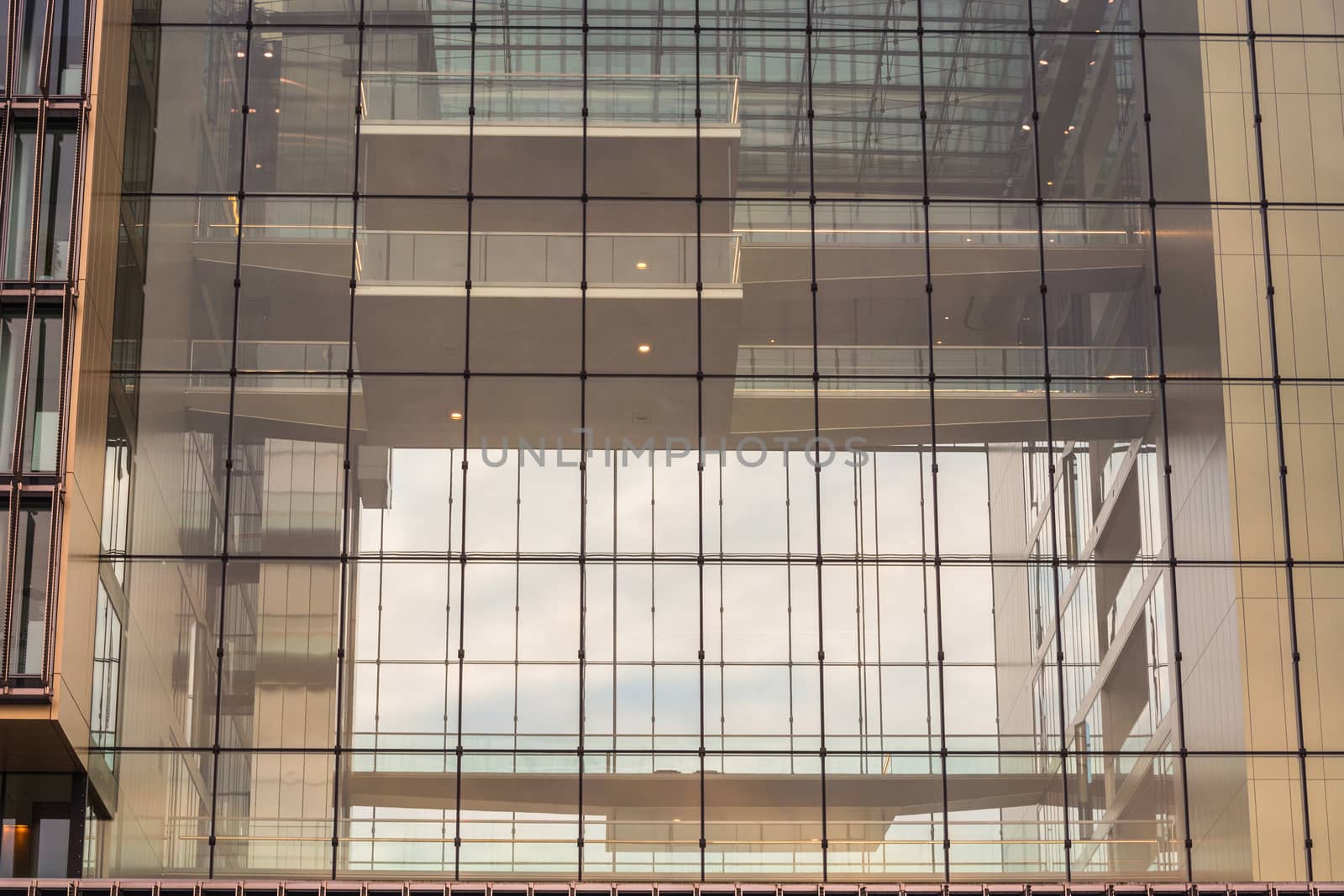 Modern office building with glass facade