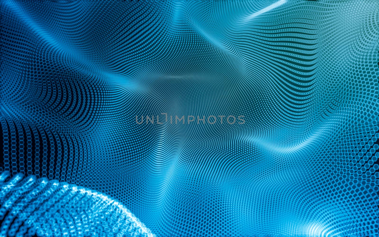 Abstract polygonal space low poly dark background with connecting dots and lines. Connection structure. 3d rendering