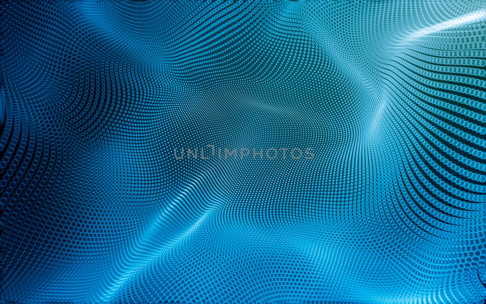 Abstract polygonal space low poly dark background with connecting dots and lines. Connection structure. 3d rendering