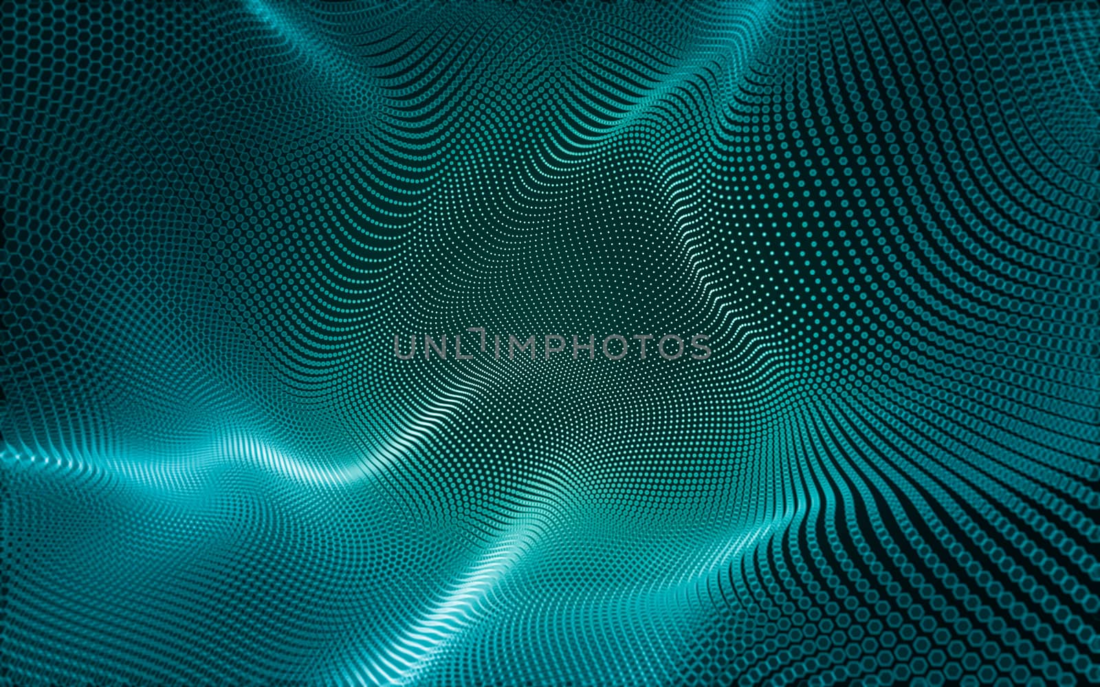 Abstract polygonal space low poly dark background with connecting dots and lines. Connection structure. 3d rendering