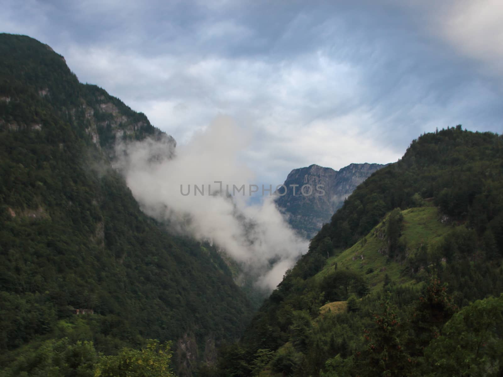 Cloudy Austrian Alps after Heavy Rainfall at Gollingen by HoleInTheBox