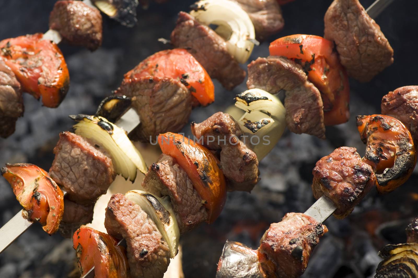 Kebabs on the grill by COPhotography