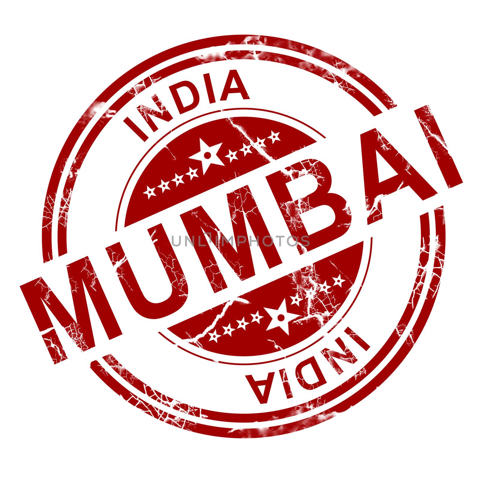 Red Mumbai stamp by tang90246