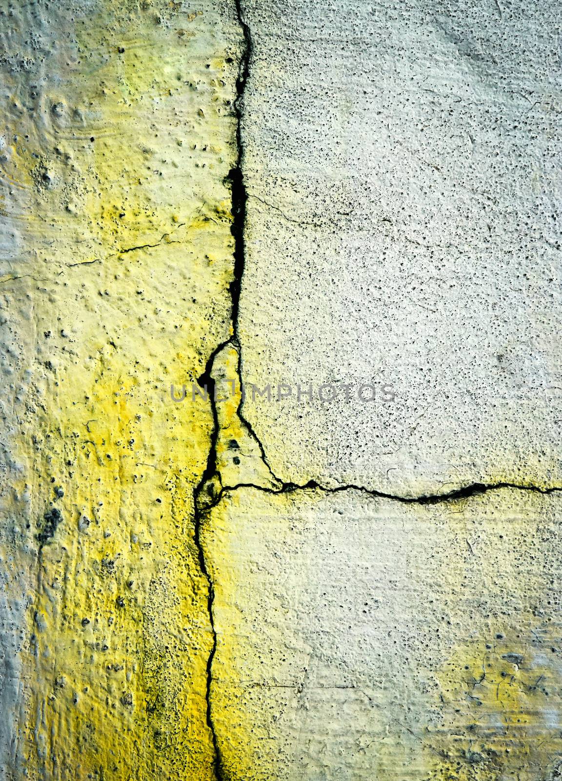 thin cracks on the old plaster by Ahojdoma