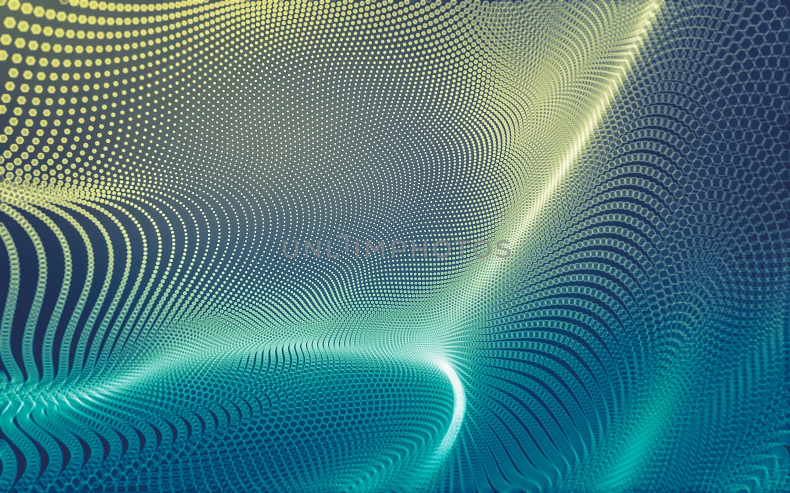 Abstract polygonal space low poly dark background with connecting dots and lines. Connection structure. 3d rendering