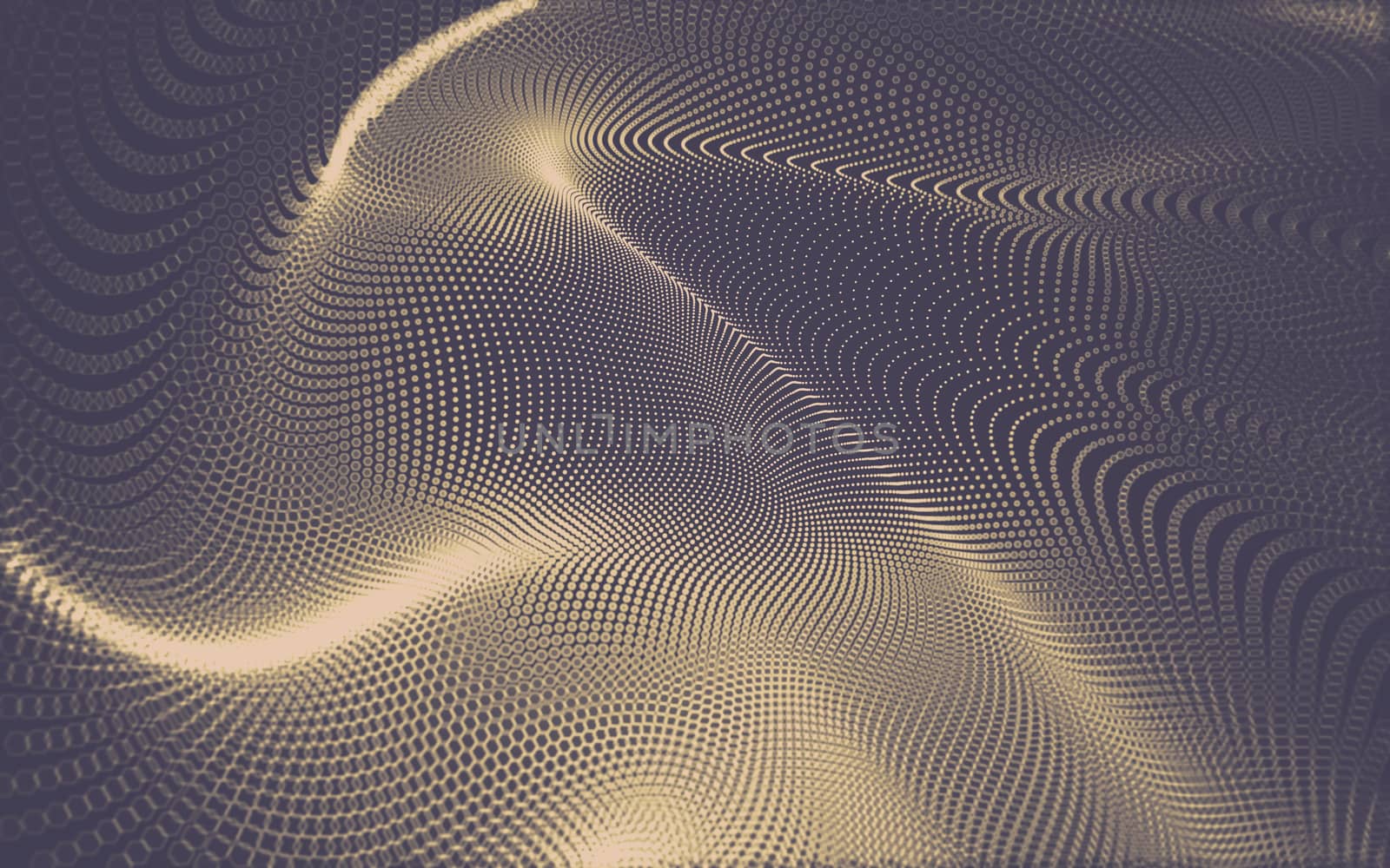 Abstract polygonal space low poly dark background with connecting dots and lines. Connection structure. 3d rendering