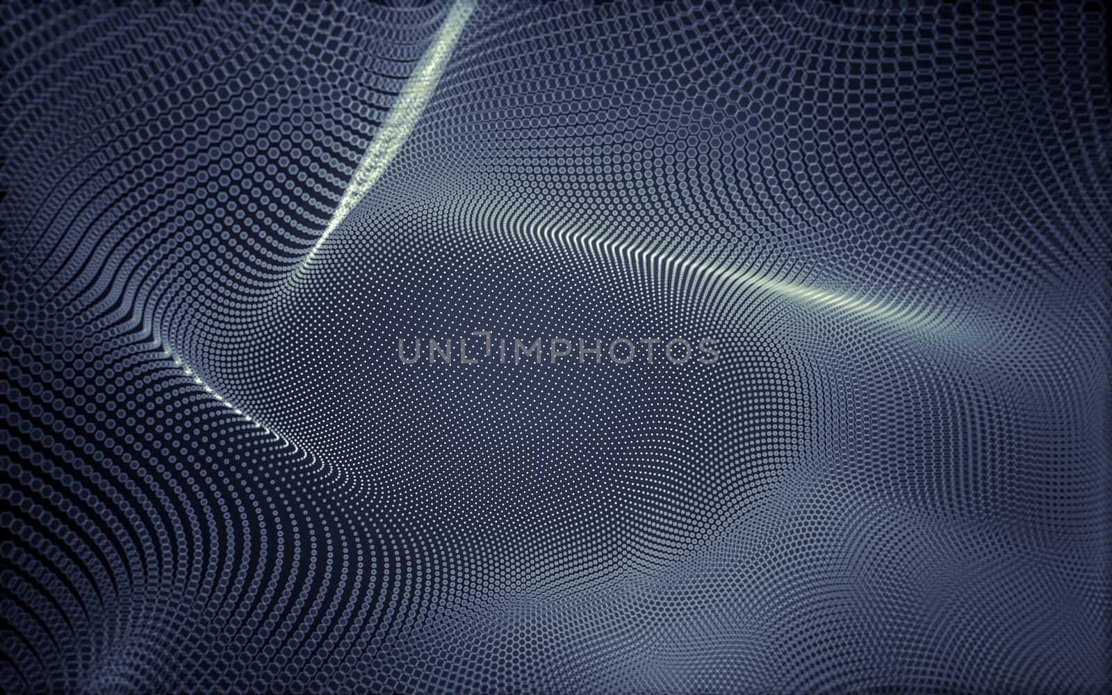 Abstract polygonal space low poly dark background with connecting dots and lines. Connection structure. 3d rendering