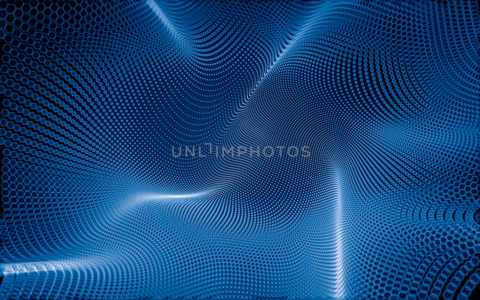 Abstract polygonal space low poly dark background with connecting dots and lines. Connection structure. 3d rendering