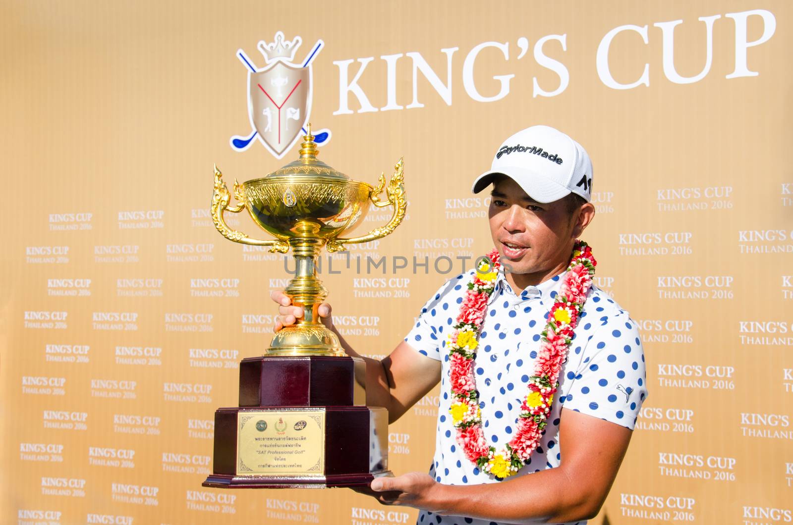CHONBURI - JULY 31 : Chan Shih-chang of Chinese Taipei winner in King's Cup 2016 at Phoenix Gold Golf & Country Club Pattaya on July 31, 2016 in Chonburi, Thailand.