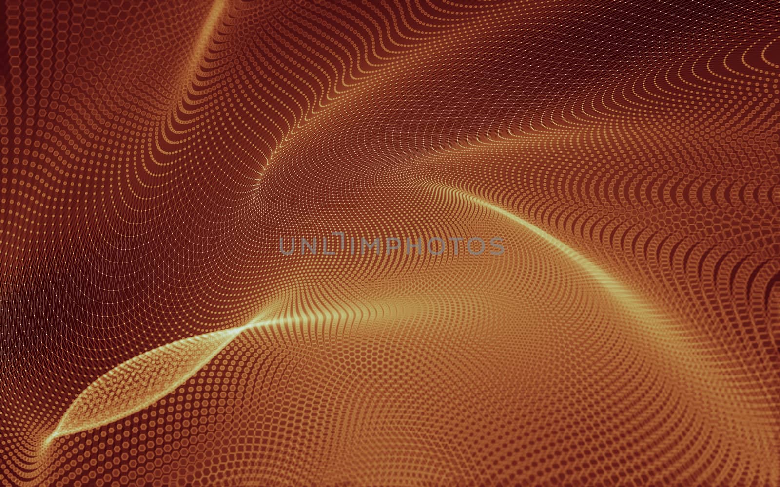 Abstract polygonal space low poly dark background with connecting dots and lines. Connection structure. 3d rendering