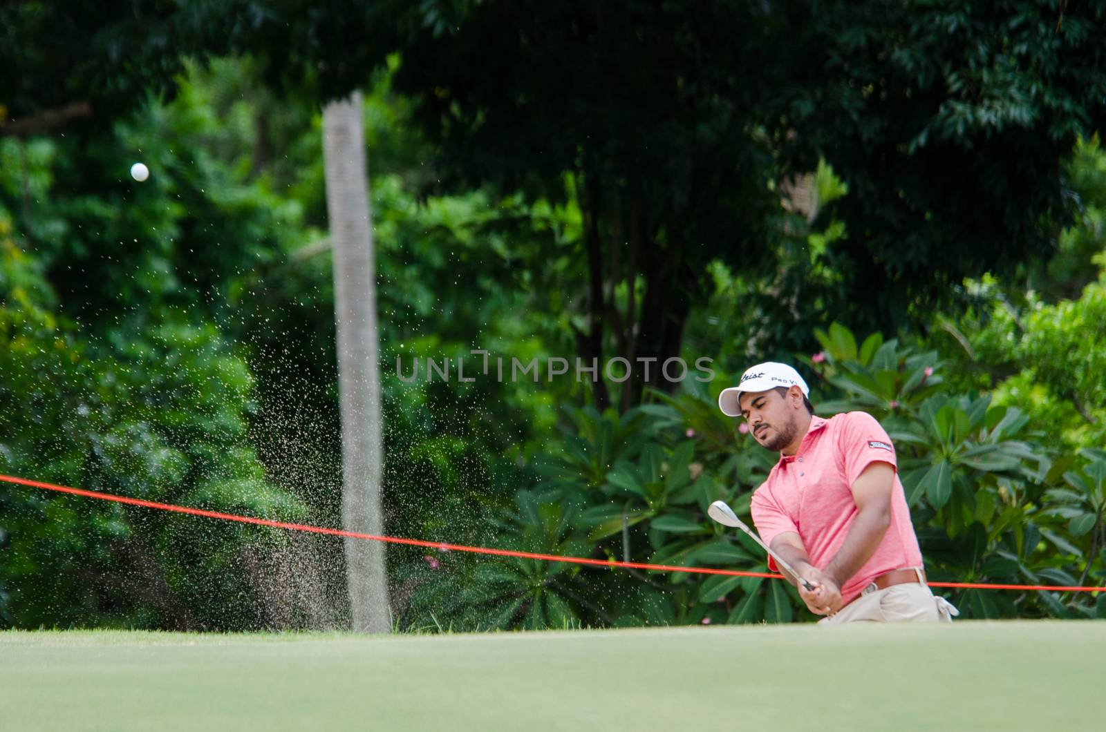CHONBURI - JULY 31 : Gaganjeet Bhullar of India in King's Cup 2016 at Phoenix Gold Golf & Country Club Pattaya on July 31, 2016 in Chonburi, Thailand.
