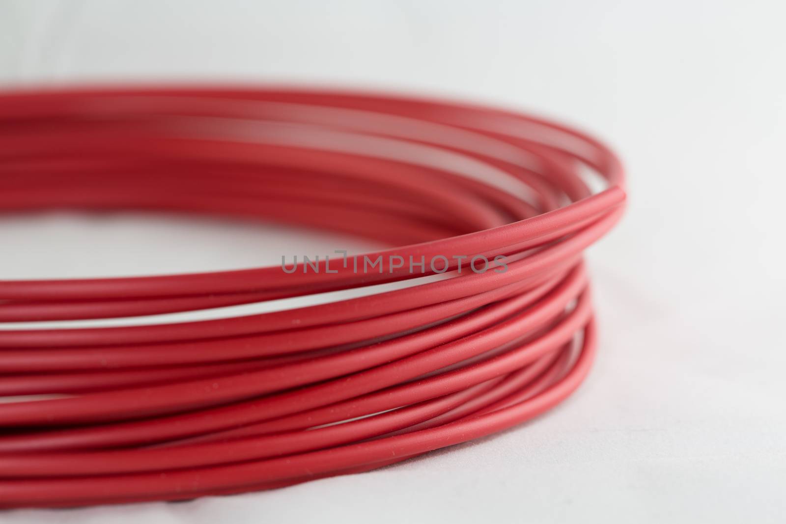 3D Printer Filament Roll in red color