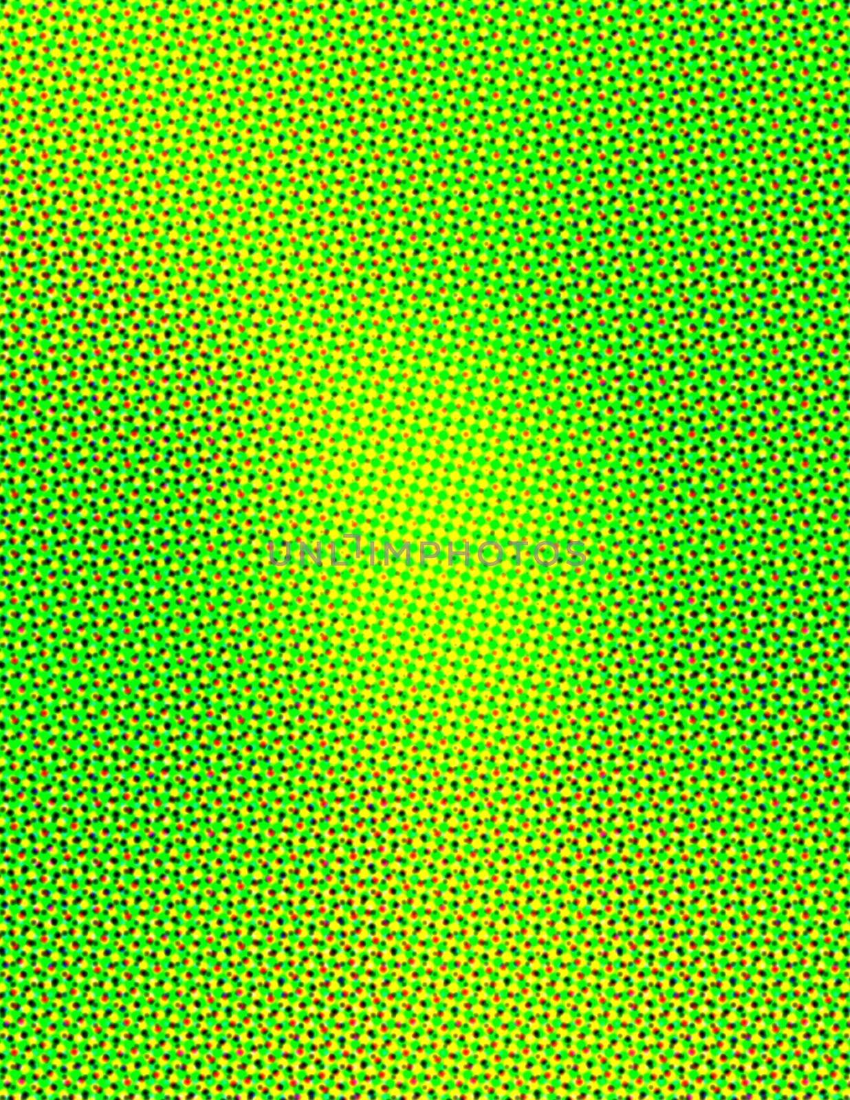 Green abstract geometric background formed with circles in rows