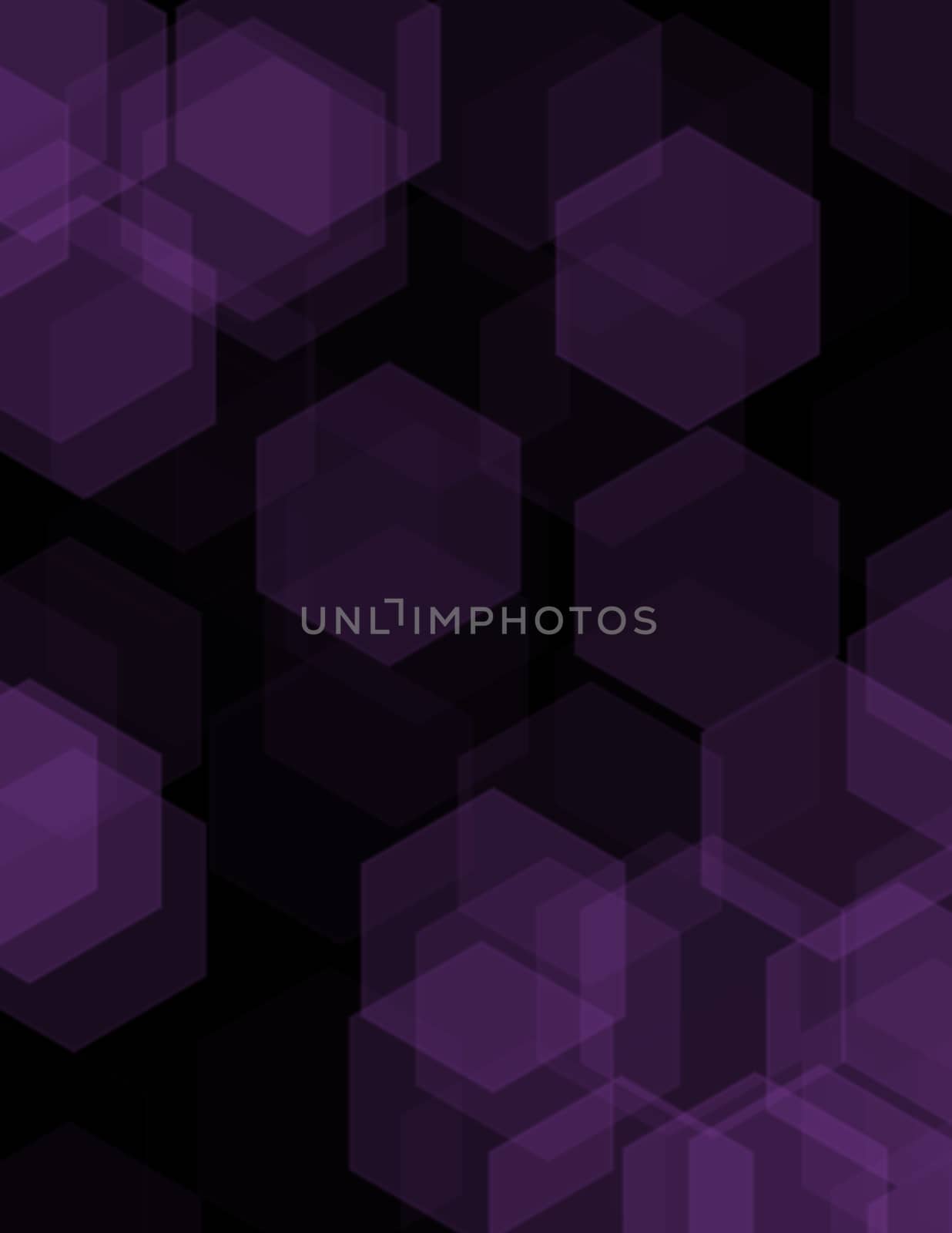 Black abstract geometric background formed with colored hexagons in rows