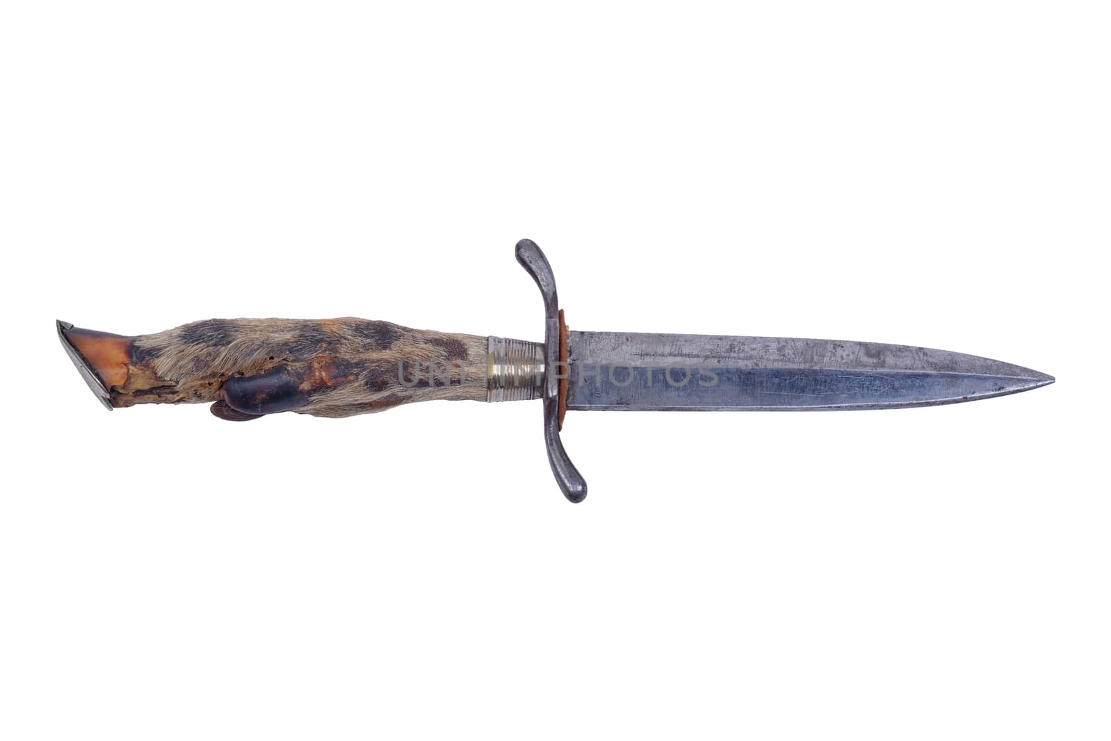 Old dagger isolated on a white background