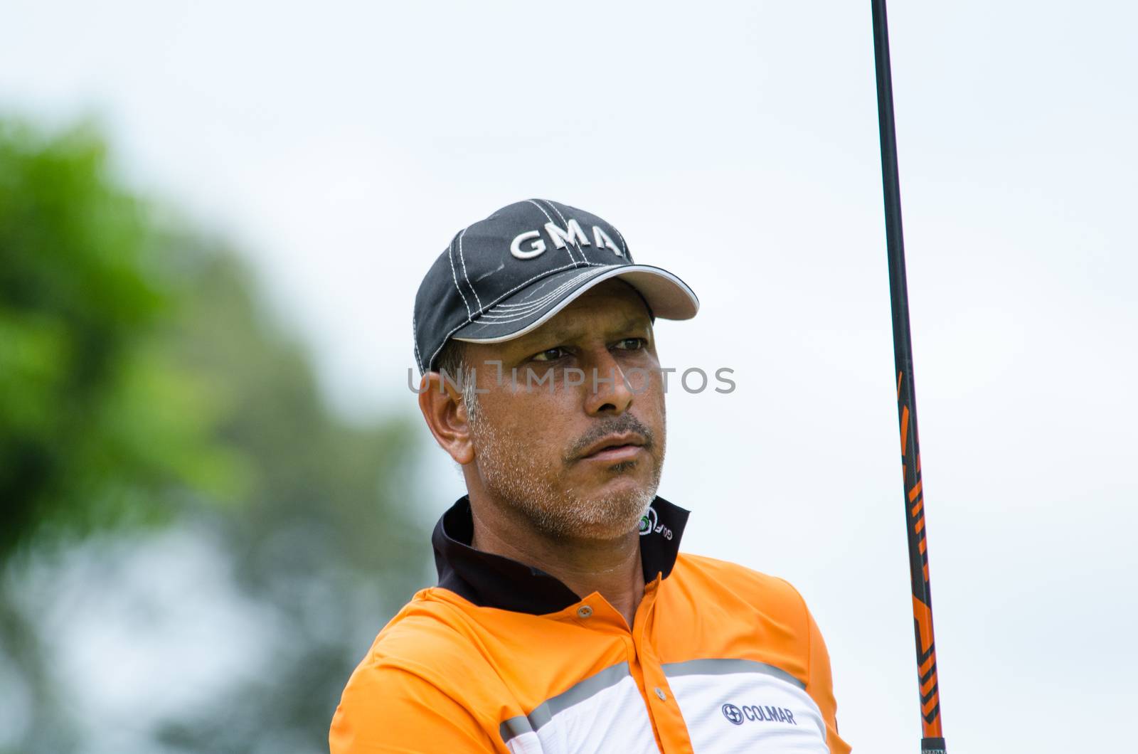 CHONBURI - JULY 31 : Jeev Milkha Singh of India in King's Cup 2016 at Phoenix Gold Golf & Country Club Pattaya on July 31, 2016 in Chonburi, Thailand.