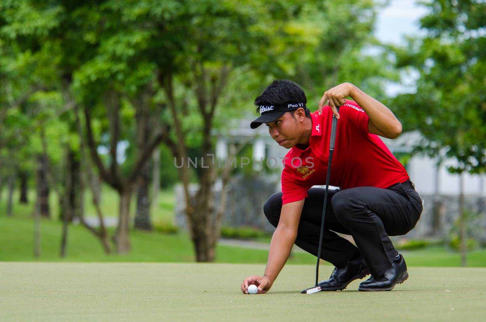 CHONBURI - JULY 31 : Danthai Boonma of Thailand in King's Cup 2016 at Phoenix Gold Golf & Country Club Pattaya on July 31, 2016 in Chonburi, Thailand.