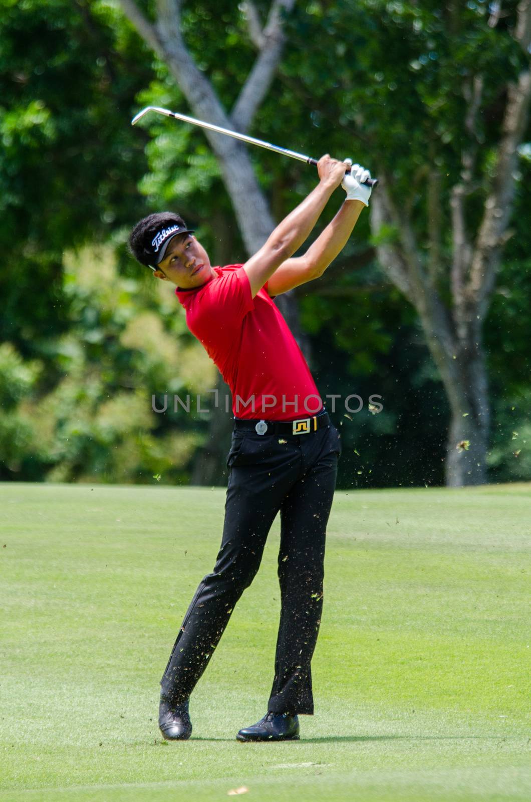 CHONBURI - JULY 31 : Danthai Boonma of Thailand in King's Cup 2016 at Phoenix Gold Golf & Country Club Pattaya on July 31, 2016 in Chonburi, Thailand.