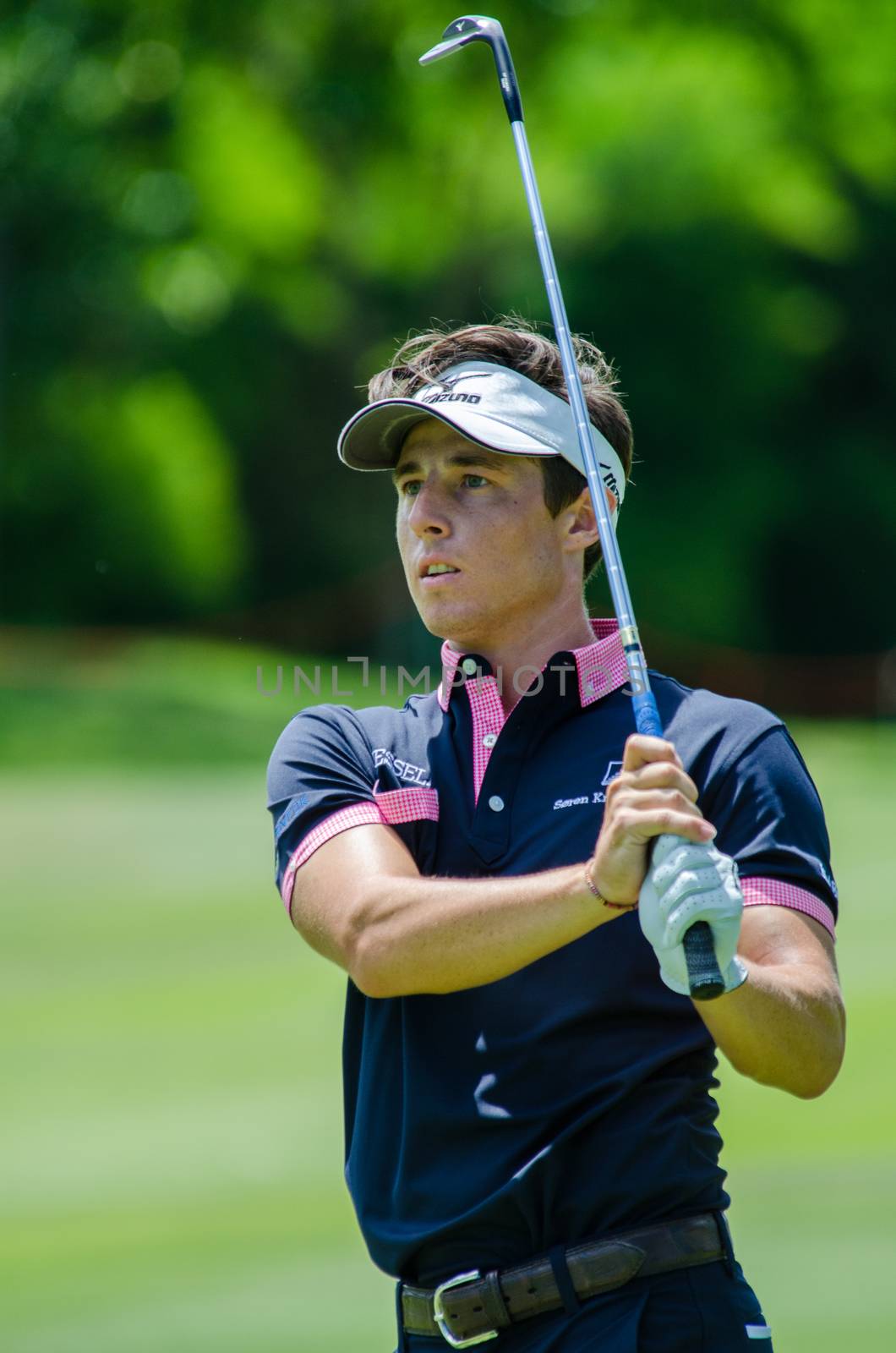 CHONBURI - JULY 31 : Victor Gebhard Osterby of Denmark in King's Cup 2016 at Phoenix Gold Golf & Country Club Pattaya on July 31, 2016 in Chonburi, Thailand.