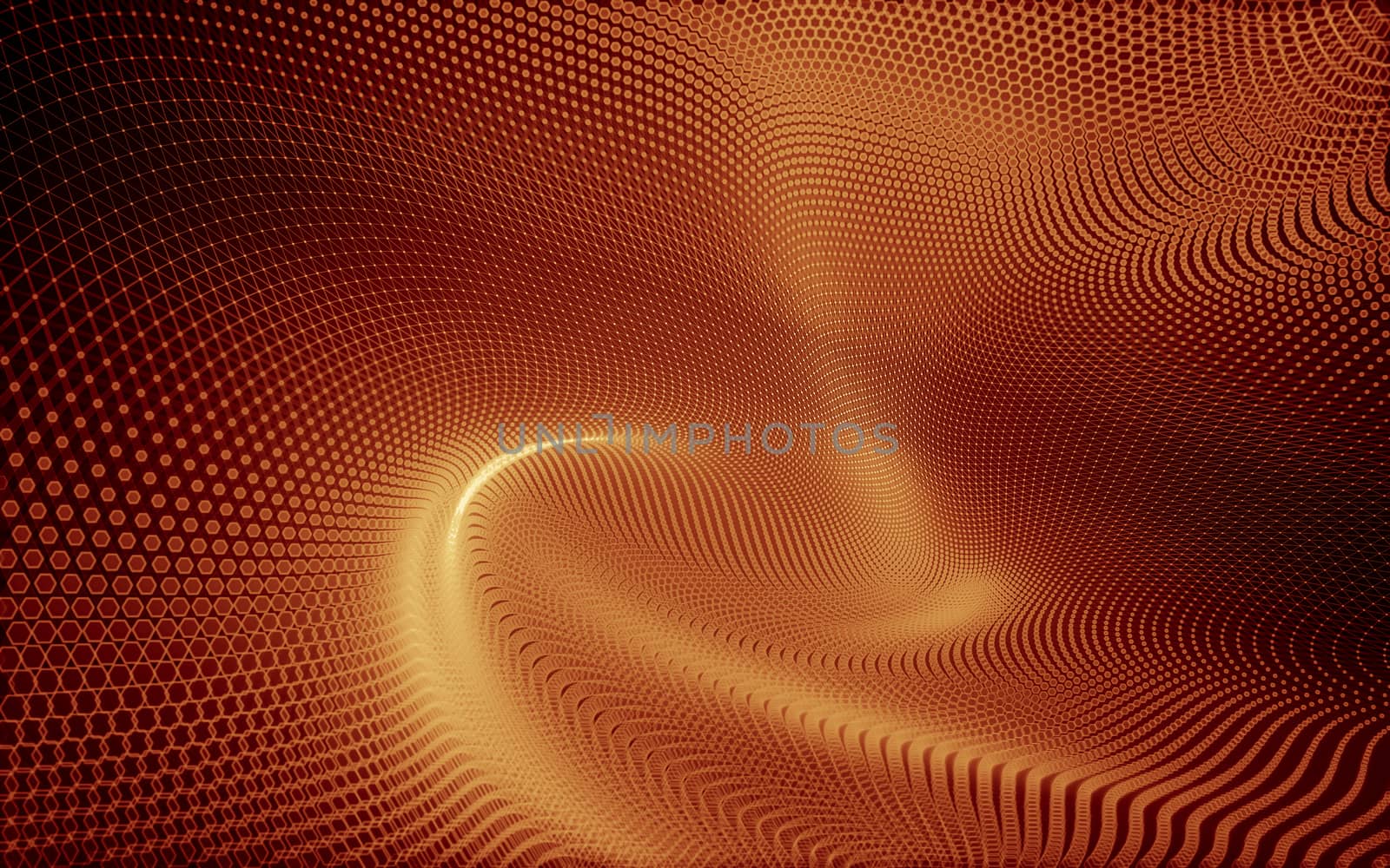 Abstract polygonal space low poly dark background with connecting dots and lines. Connection structure. 3d rendering