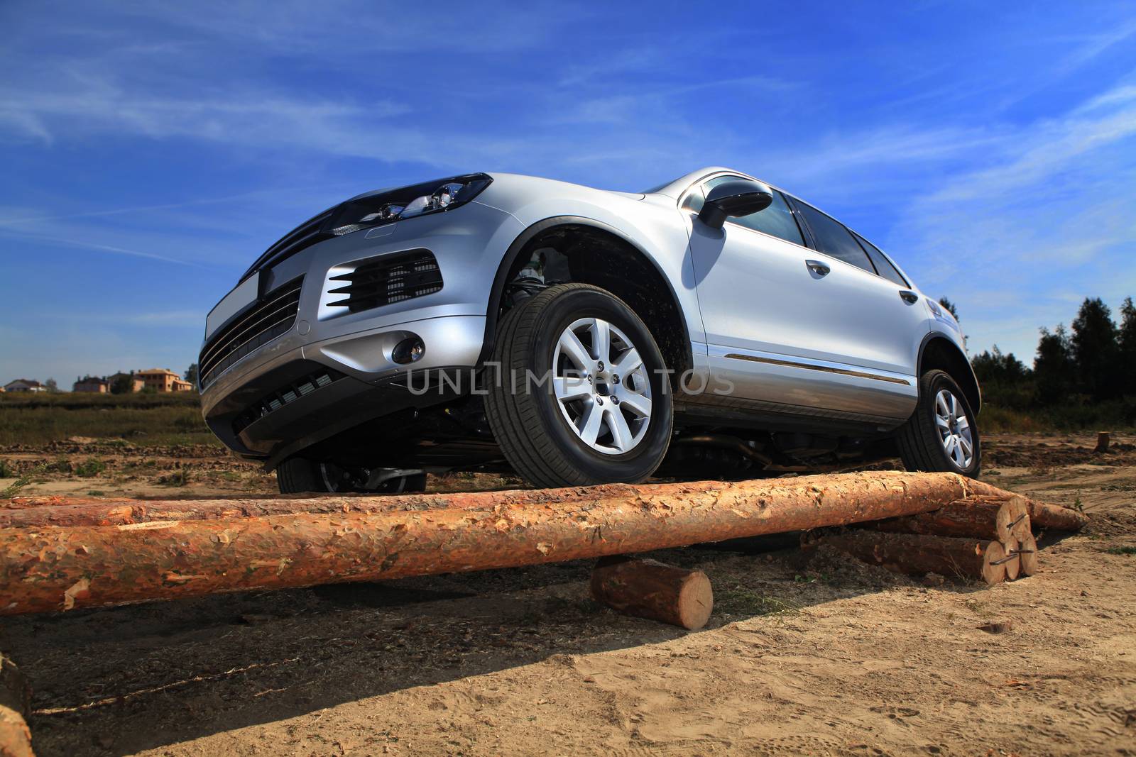 test drive of SUV car by ssuaphoto