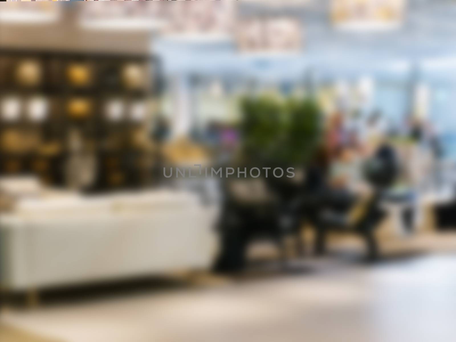 Blurred coffee shop or cafe as background by fascinadora