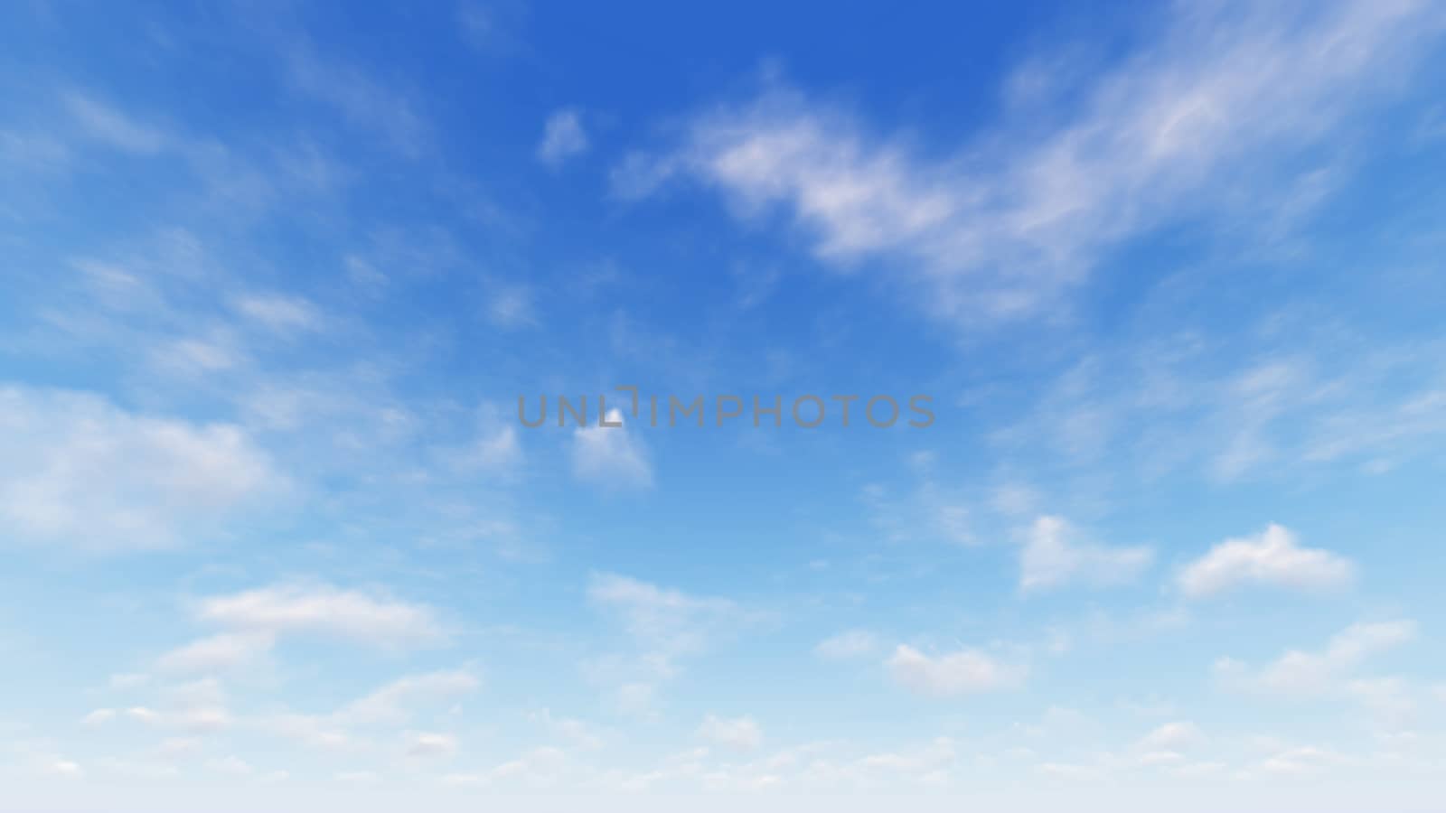 Cloudy blue sky abstract background, blue sky background with tiny clouds, 3d rendering

