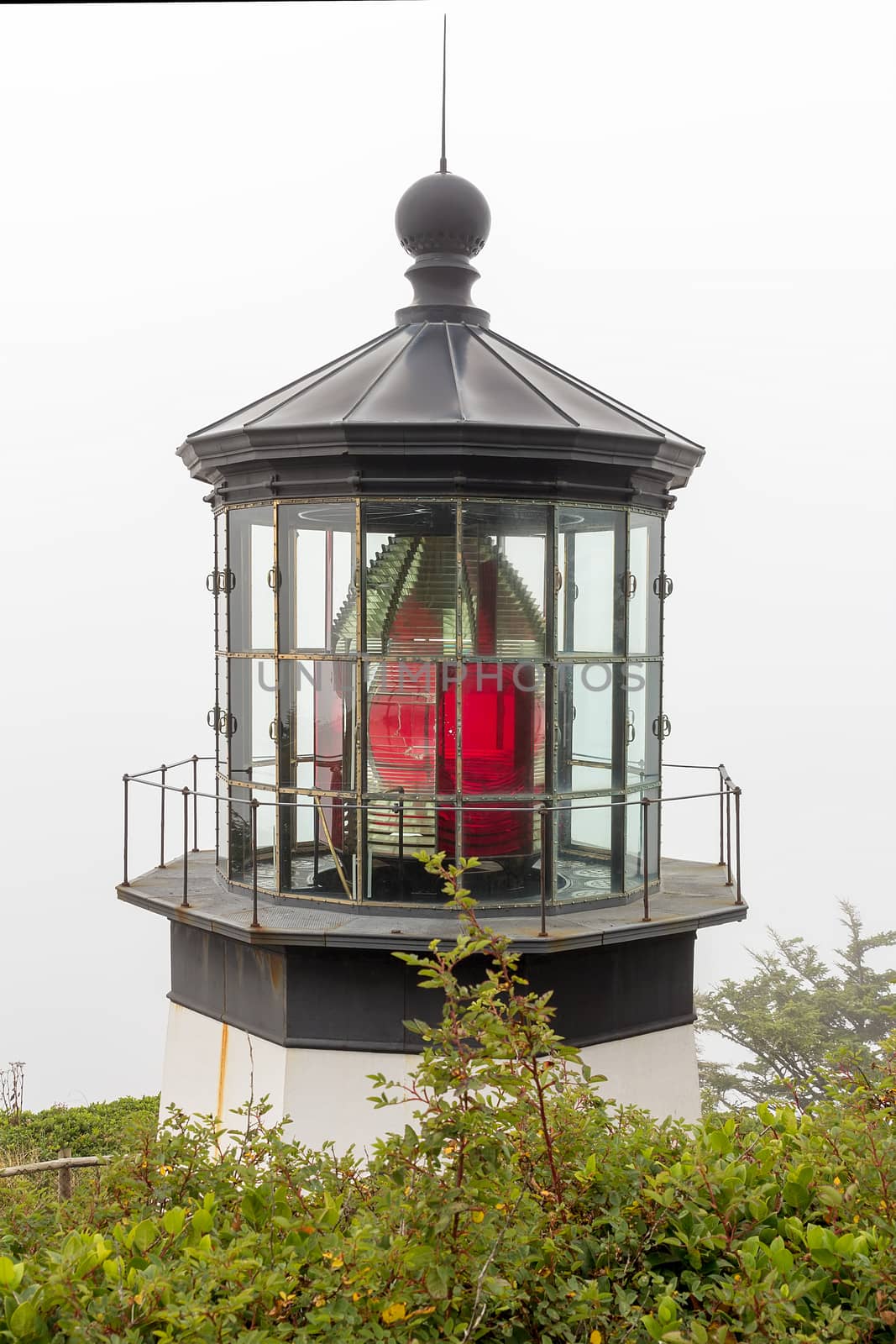 Cape Meares Lighthouse at the Oregon Coast Fresnel Lens Closeup