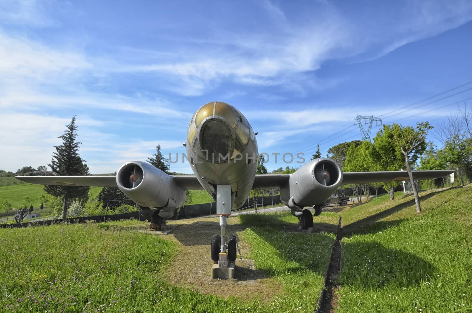 The Ilyushin Il-28 in a aircraft cemetery