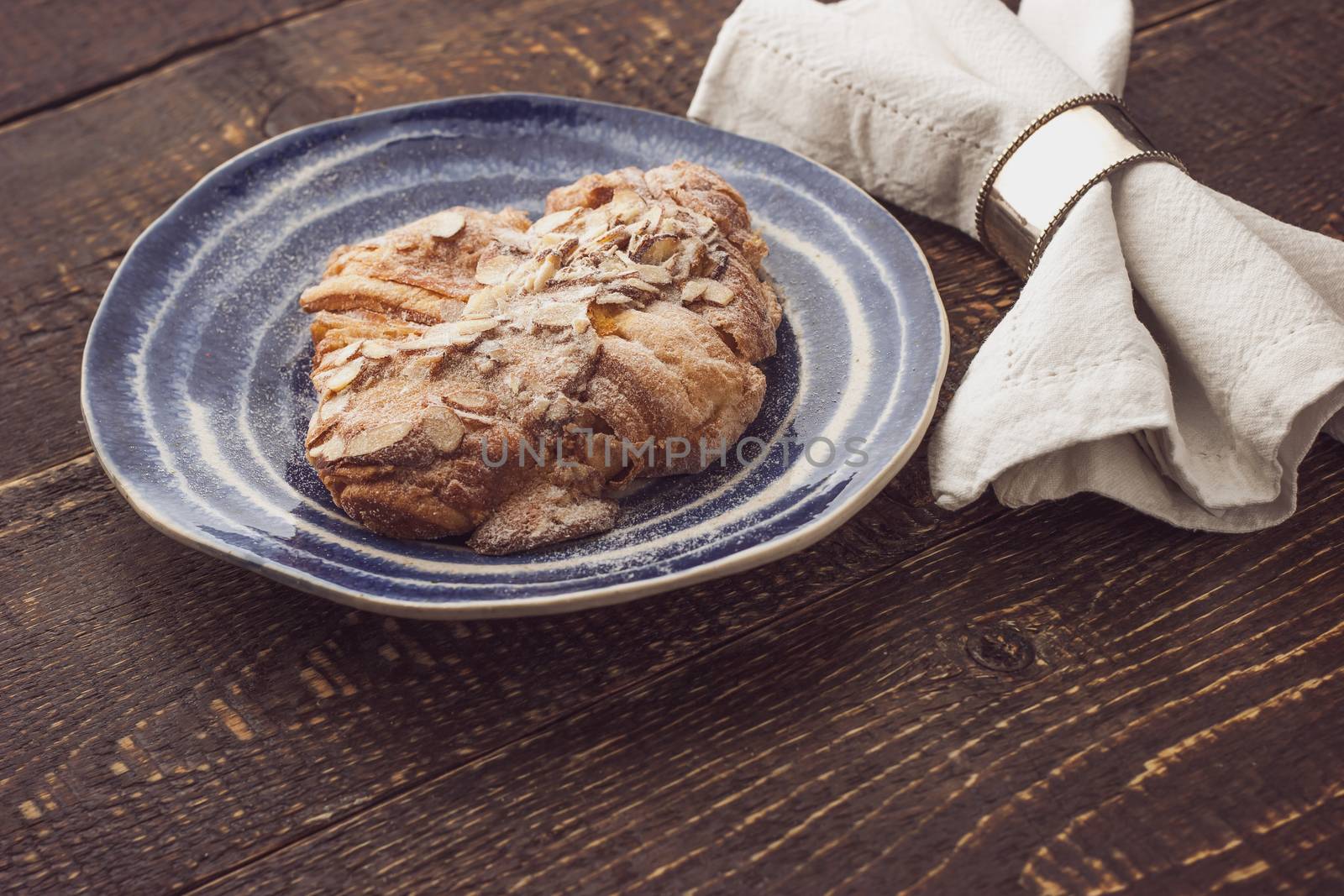 Croissant with almond by Deniskarpenkov