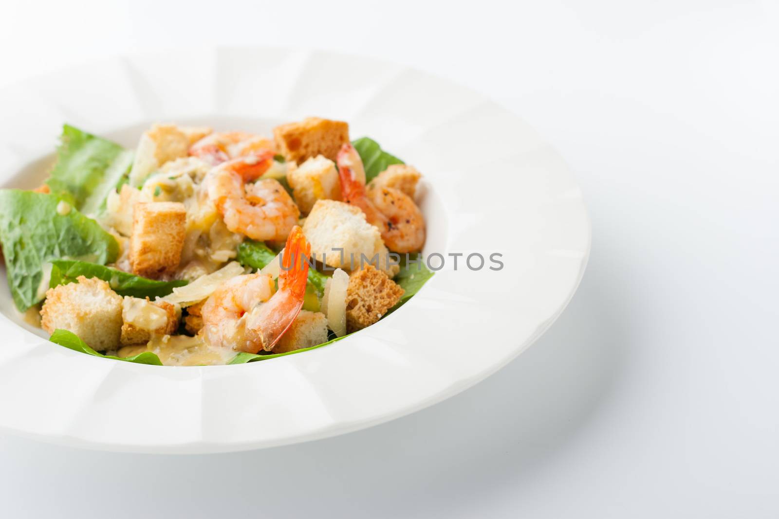 Caesar salad with shrimps by Deniskarpenkov