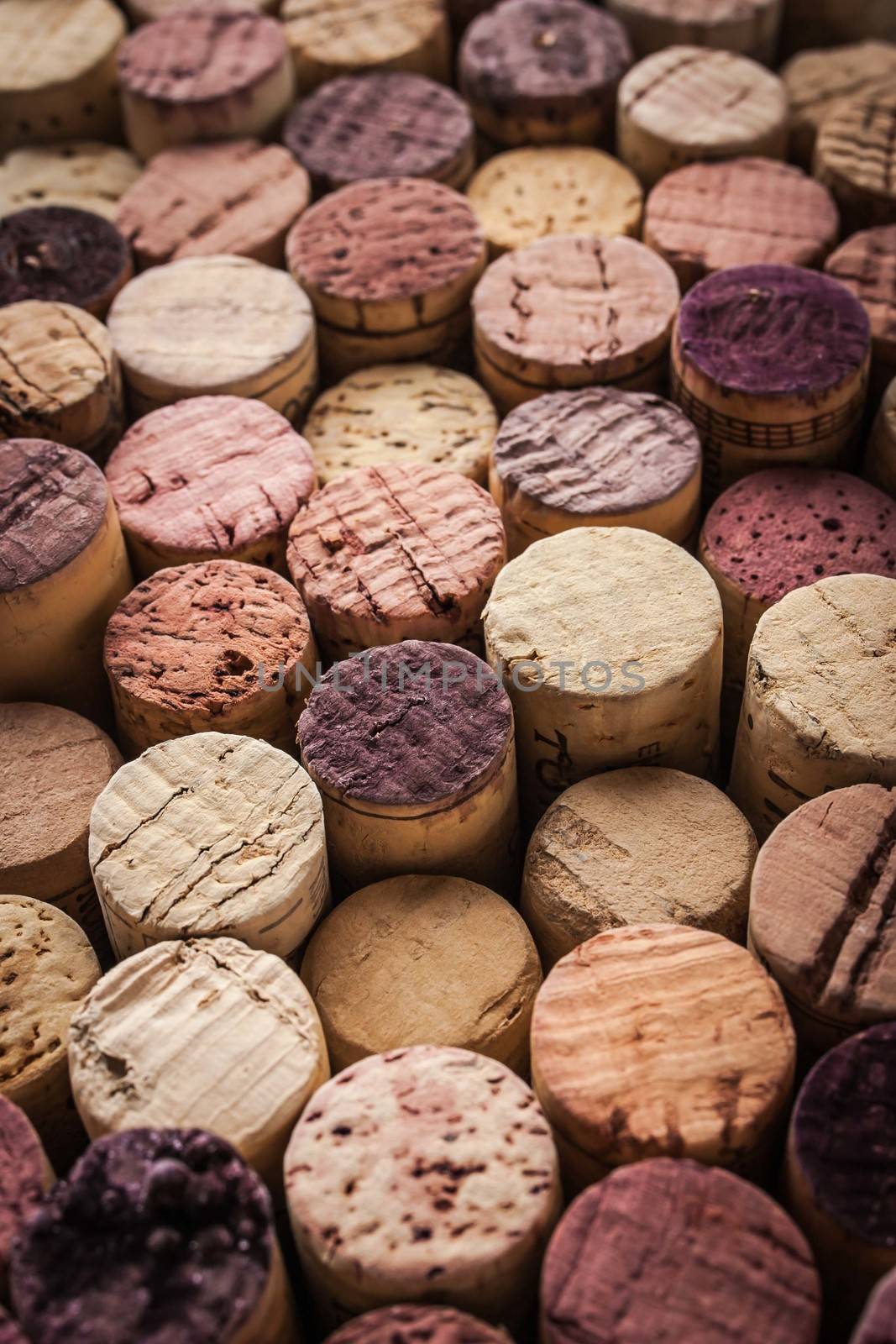 Wine corks background by Deniskarpenkov
