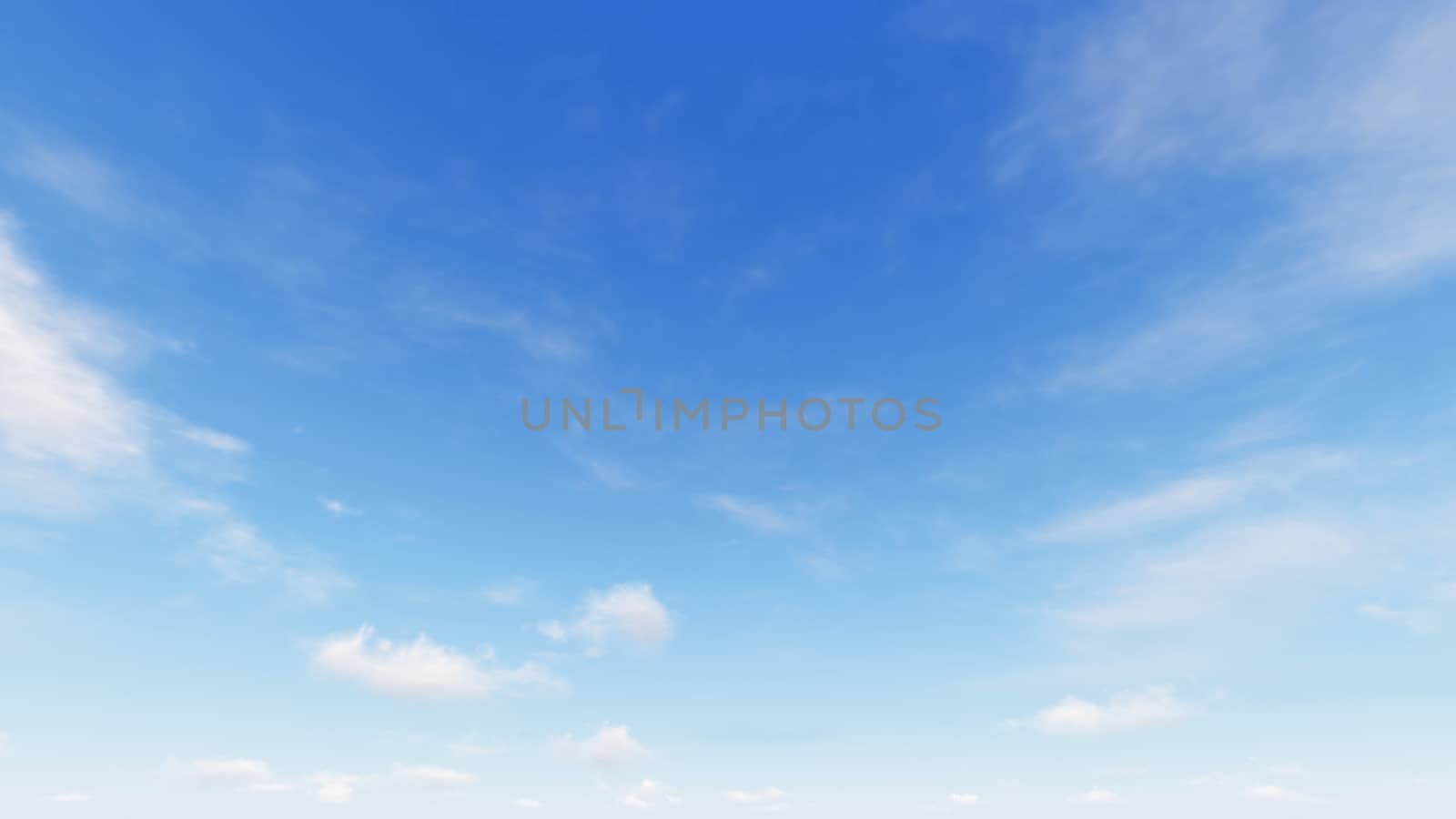 Cloudy blue sky abstract background, blue sky background with tiny clouds, 3d rendering

