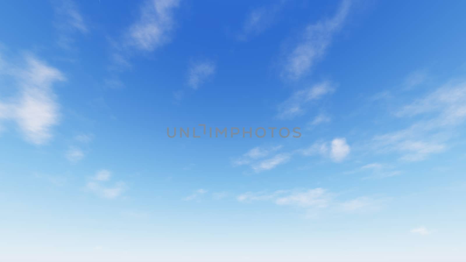 Cloudy blue sky abstract background, blue sky background with tiny clouds, 3d rendering

