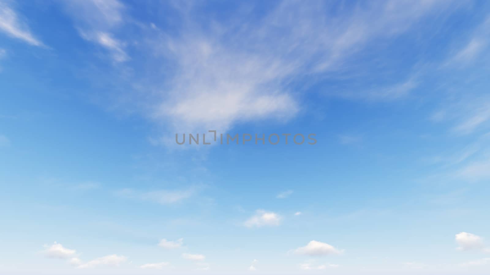 Cloudy blue sky abstract background, blue sky background with tiny clouds, 3d rendering

