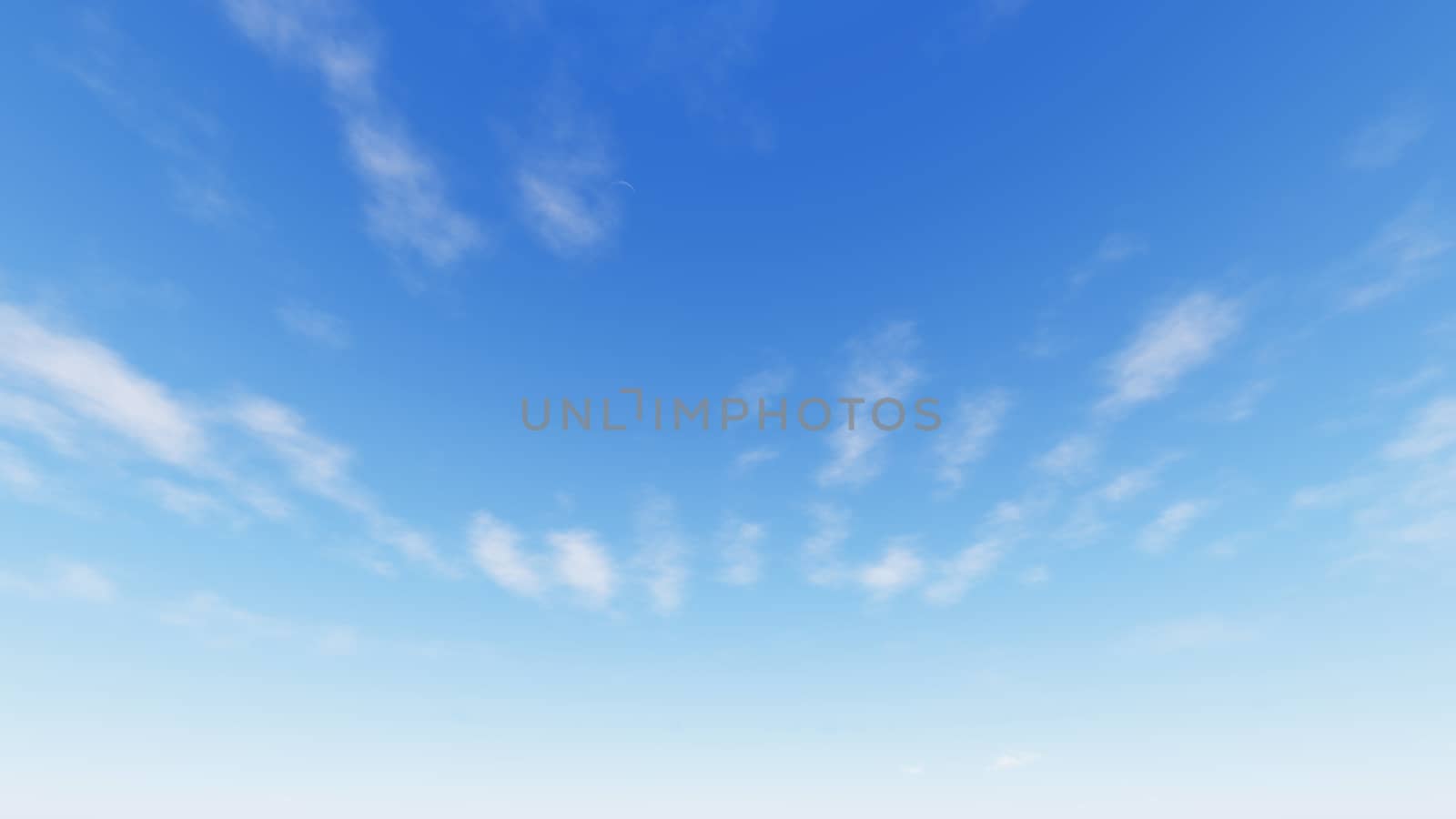 Cloudy blue sky abstract background, blue sky background with tiny clouds, 3d rendering

