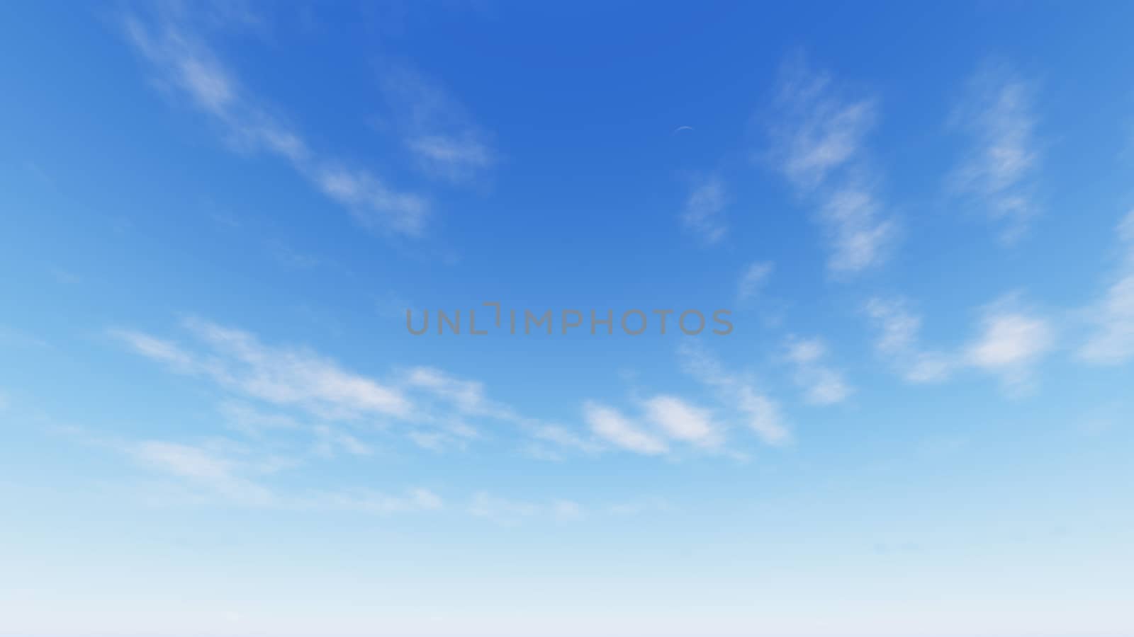 Cloudy blue sky abstract background, blue sky background with tiny clouds, 3d rendering

