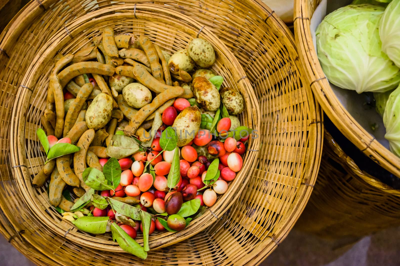 Material food in old market thailand by ahimaone