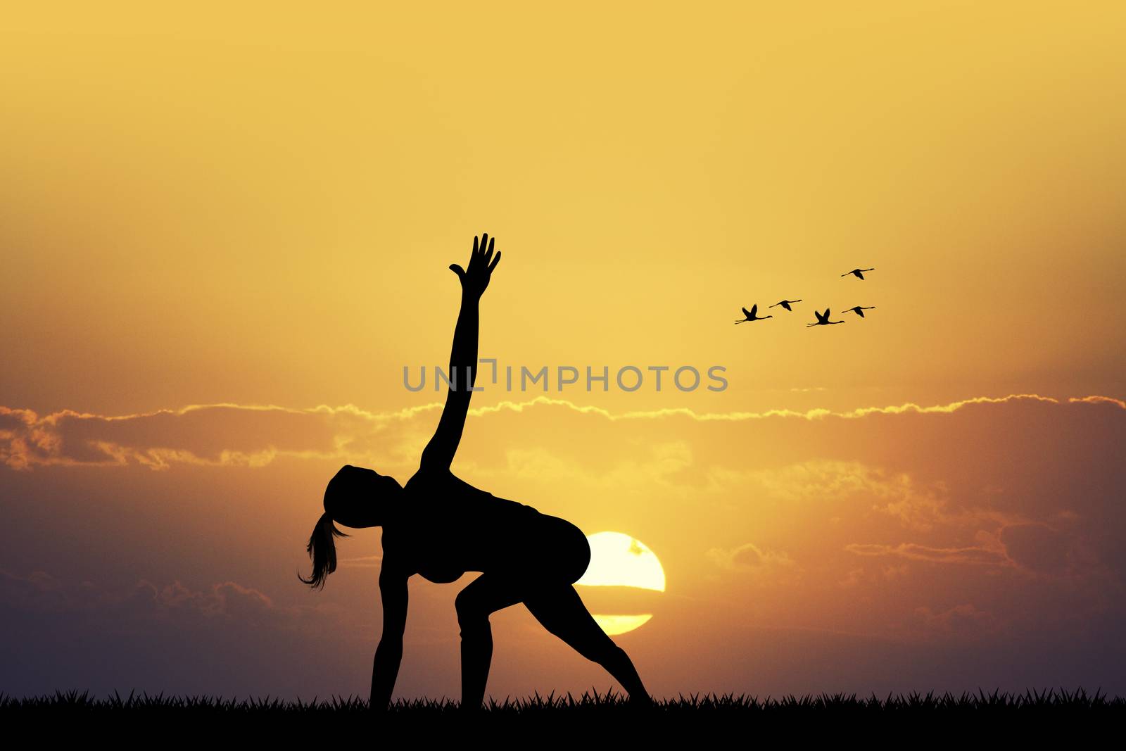 body balance at sunset by adrenalina