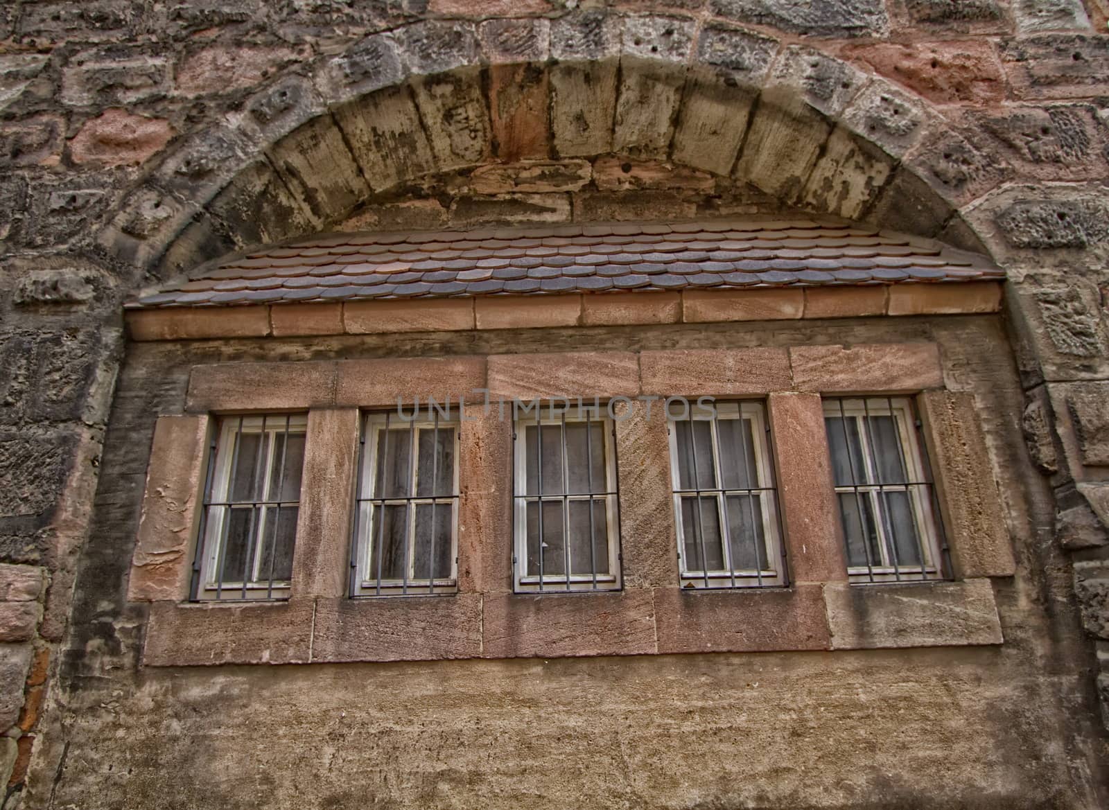 window castle brown and old by mariephotos