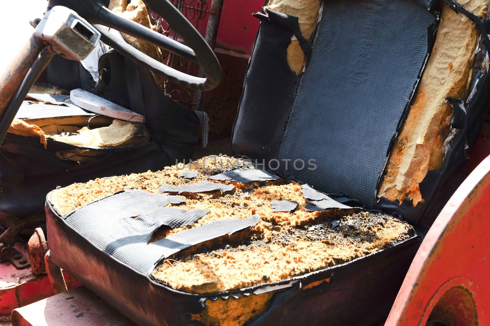 Old truck interior