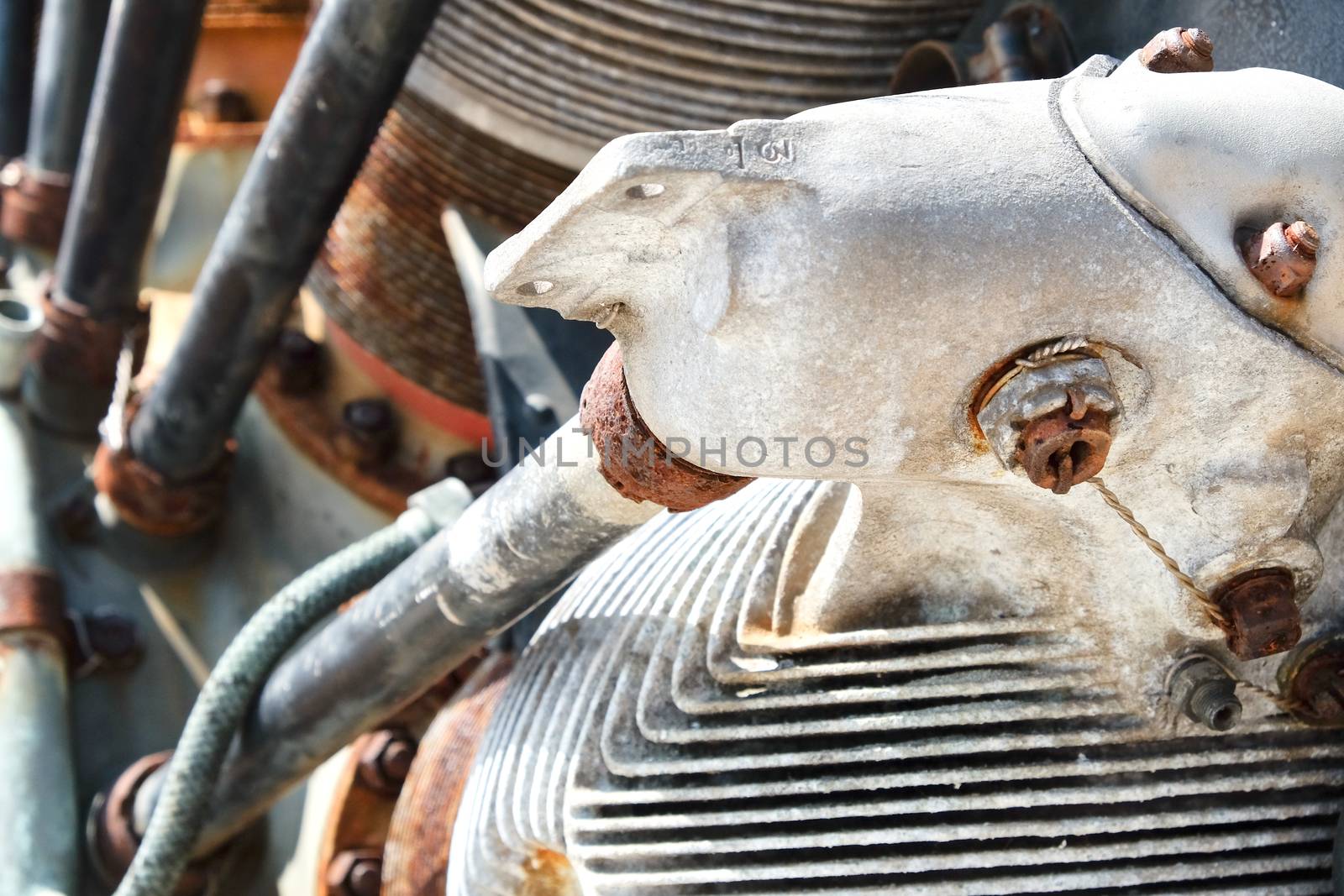 Old Jet Engine closeup