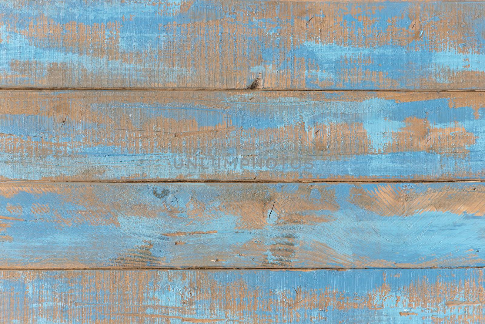 Old weathered blue wooden shelves
 by Tofotografie