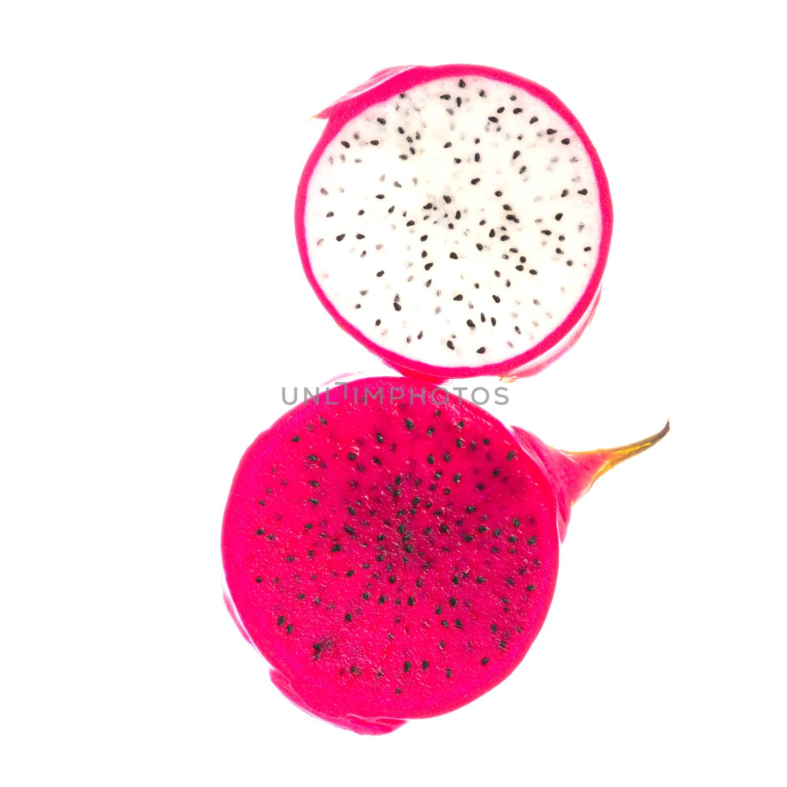 Dragon Fruit isolated against white background