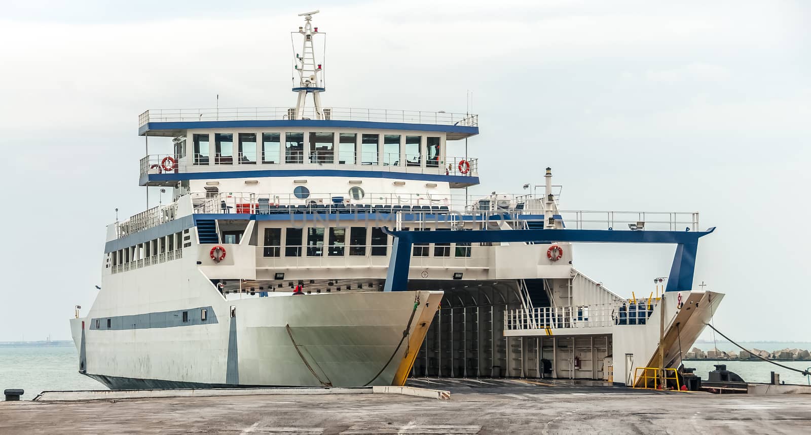 Passenger ferry docked by zeffss