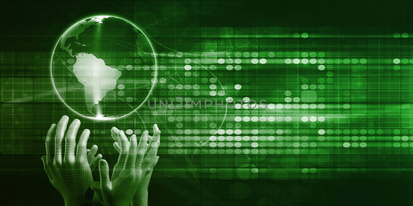 Futuristic Technology Concept as a Presentation Background